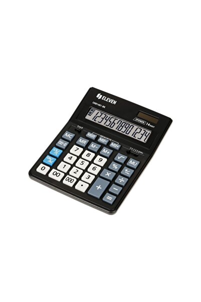 ELEVEN Calculator de birou cu 14 cifre, 205 x 155 x 35 mm, Eleven CDB1401-BK