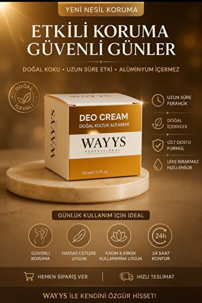 WAYYS professional KOLTUK ALTI DEONDORANT KREMİ