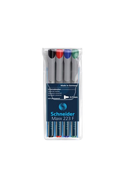 SCHNEIDER Marker OHP fin, nepermanent, Schneider, set 4 buc., 223, 0,7 mm