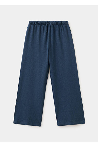 MANGO Kids Bağcıklı pamuklu pantolon