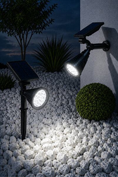 Kyrotech 18 Led Solar Spot Lamba Bahçe Aydınlatması Güneş Enerjili Fotosel 18...