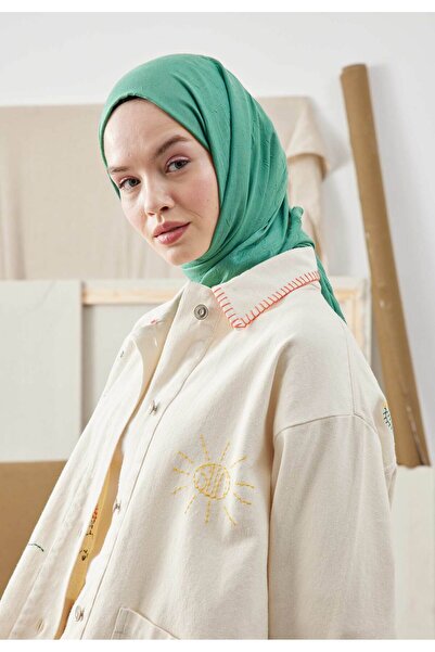 Freshscarfs Nane Yeşili Bambu Şal