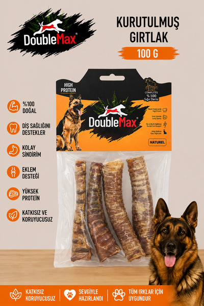 doublemax Double Max Kurutulmuş Gırtlak Köpek Ödül Maması 100 Gr