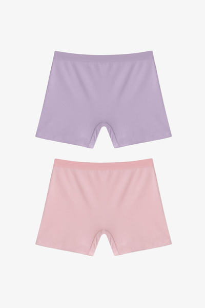Penti Kız Çocuk Basic 2li Çok Renkli Uzun Boxer