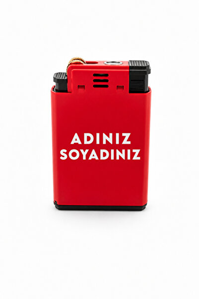 Technodia Kişiye Özel Çift Alevli Metal Çakmak (Pürmüz + Normal) Hediye Kutulu