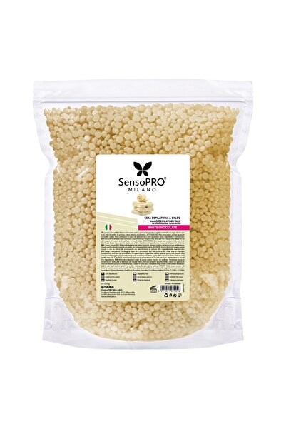 SensoPRO Milano Granule de ceară epilatoare elastică cu ciocolată albă, 1000 g