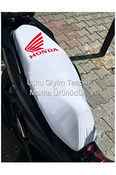 Utku Giyim HONDA PCX,DIO,ACTİVA,SH UYUMLU BEYAZ MOTOSİKLET KOLTUK SELE KILIFI