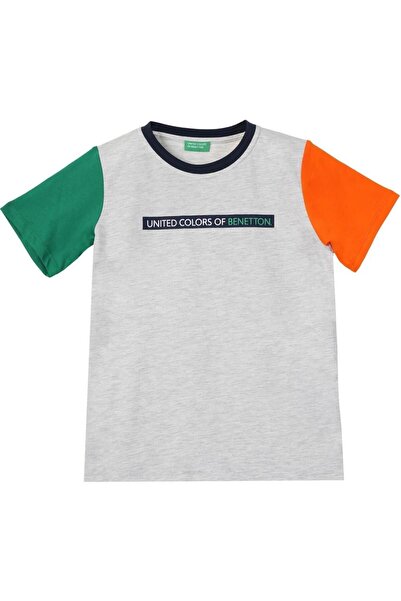 Benetton United Colors of Benetton siva melanž majica za dečake BNT-B21374
