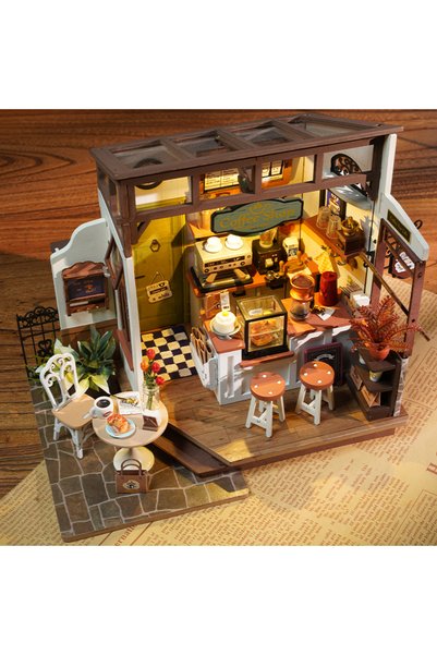 Rolife Puzzle 3D, DIY Mini House, Coffee Shop, Rolife, 183 piese