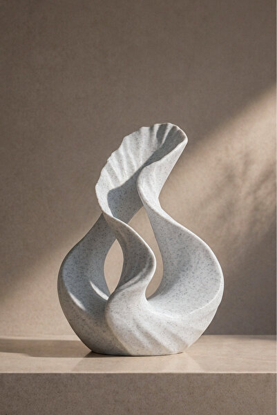 Moliocraft Dekoratif Spiral Form Vazo - 3D Baskı PLA Modern Soyut Masa Üstü S...