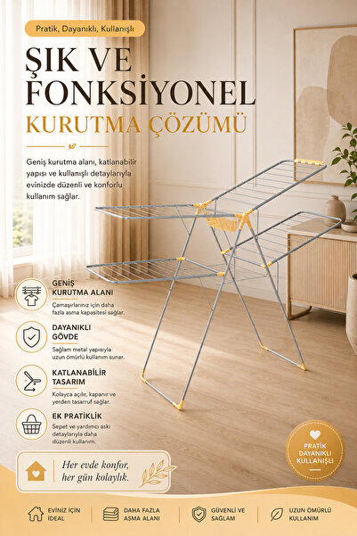 NOKHBA Nk-0565 Melisa Çamaşır Kurutmalık