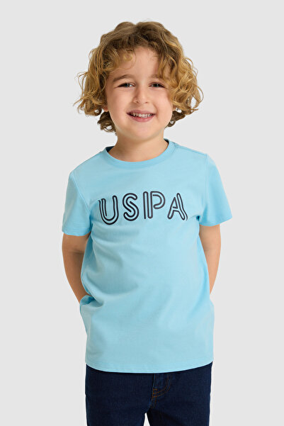 U.S. Polo Assn. Erkek Çocuk Aqua Bisiklet Yaka Basic Tişört 50325556-VR007