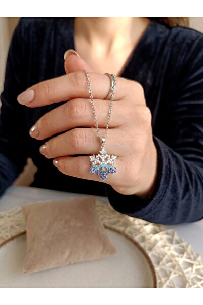 NAS fashion Women's Zircon Stone Snowflake Necklace Where Light and Elegance ...