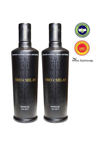 Oro di Milas Organik Reserve Memecik Erken Hasat Natürel Sızma Zeytinyağı 2x5...