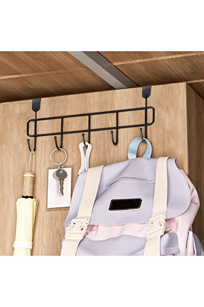 HT Home Organizers خطاف من الفولاذ الكربوني بلون القهوة، لا يتطلب حفرًا أو مس...