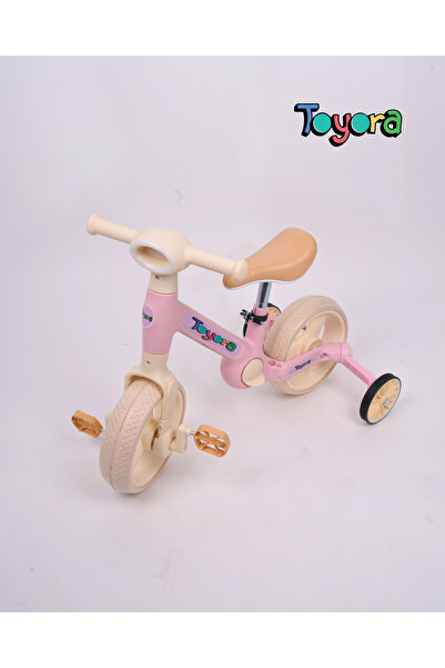 TOYORA 3-in-1 Kids Balance Bike with Pedals & Training Wheels – Toddler Bicyc...