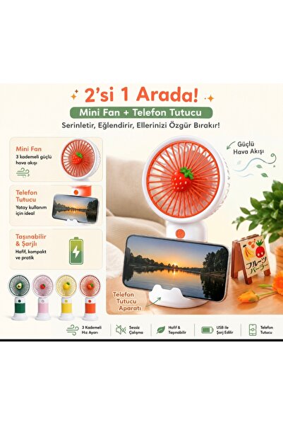 Fan 🌬️ Şarjlı Mini El Fanı ❄️ Taşınabilir El Fanı 🔋 USB Şarjlı Mini 🌪️ Güç...