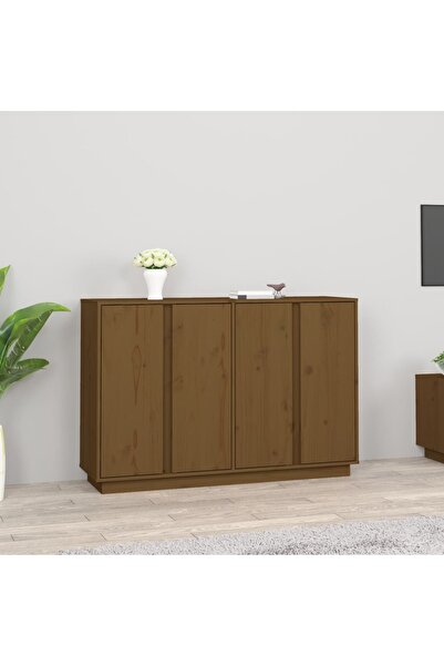 Concept Servantă, maro miere, 120x35x80 cm, lemn masiv de pin