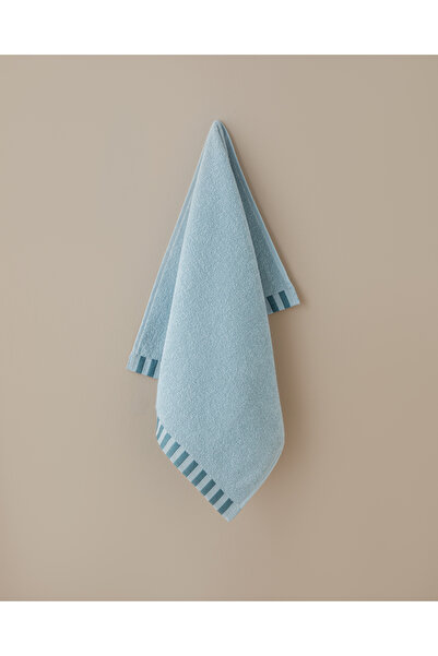 English Home Stripe Edge Pamuk Yüz Havlusu 50x80 cm Mint