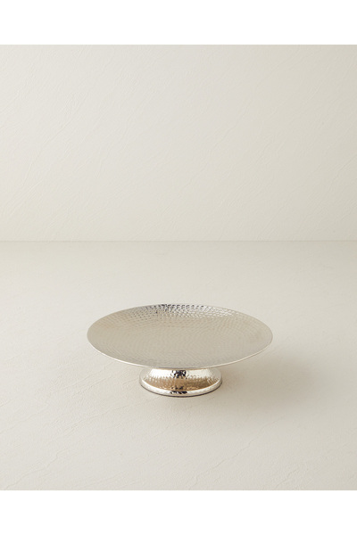 English Home Adora Metal Dekoratif Tepsi 23.5 x 23.5 x 7 cm Silver