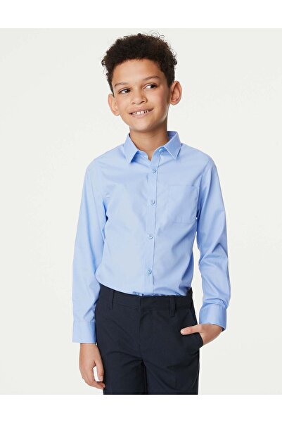 Marks & Spencer 2'li Slim Fit Uzun Kollu Gömlek (2-18 Yaş)
