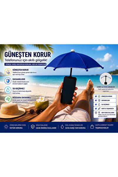 Zigver klipsli telefon şemsiye tutucu parlama önleyici su geçirmez güneşlik t...