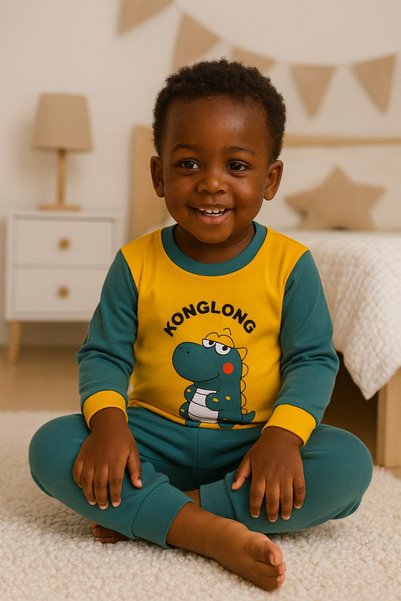 aden kids Children's Seasonal Combed Cotton Pajama Set