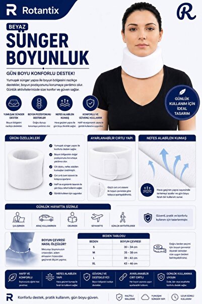 Rotantix Servikal Sünger Boyunluk,boyun Fıtığı,boyun Destek Boyun Düzleşmesi ...
