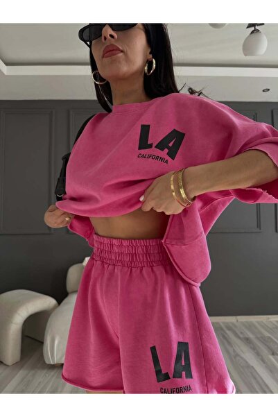 Chamurr National Short Top Bottom Set Los Angeles Cappuccino