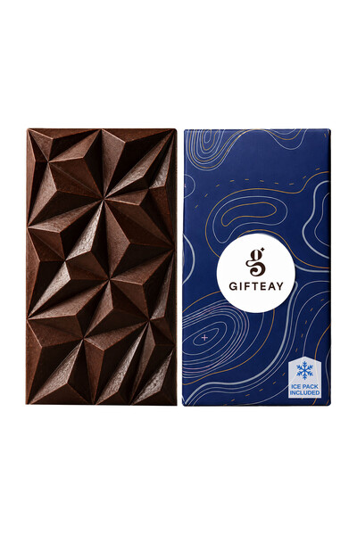 Gifteay Crystal Series Bitter Belçika Çikolatası Kristal Desenli Şık Kahve Ya...