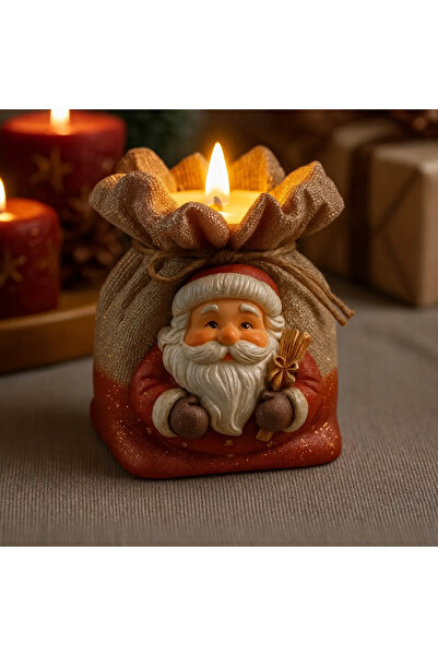 KARAKIZ Noel Baba Hediye Çuvalı Silikon Kalıp 7x7 Cm