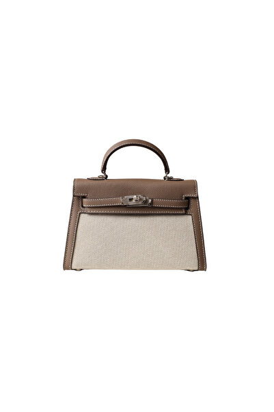 auj Kelly Leather and Fabric Mix