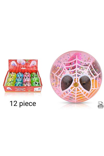Gernic Hi-Bounce Crystal Glitter Ball 65mm Emoji Design Super Bouncy Ball – B...