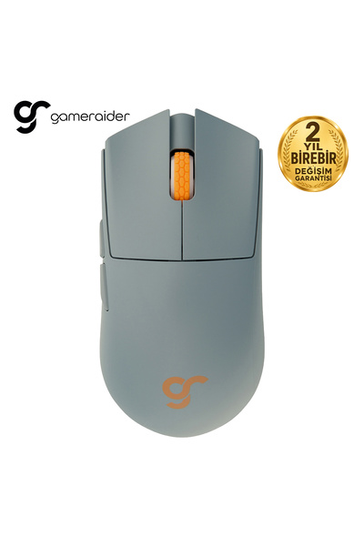 GameRaider GR3S Silver Fog PixArt 3395 Sensör Kablosuz Gaming Mouse
