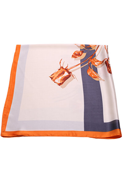 Joolar Esarfa dama, de plaja sau promenada, 90 x 90, imprimeu trandafir, SK08...
