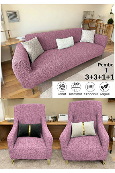 elyar Jacquard Plain Pattern 3 3 1 1 Elastic Sofa Cover Set Sofa Sofa Bed Cov...