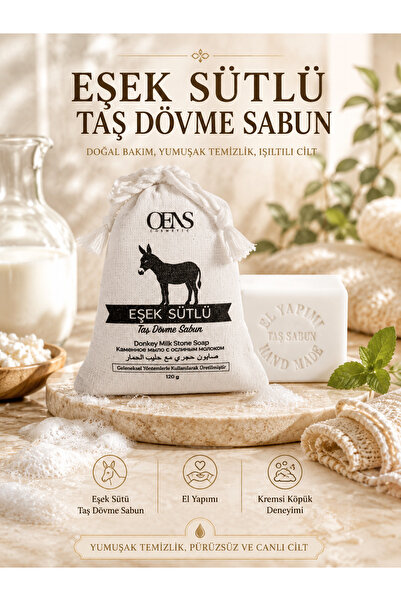 OENS COSMETİC Donkey Milk Stone Forged Soap