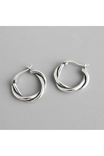 Choice VES7589 XIYANIKE Silver Color  Twist-shape Thick Line Hoop Earrings Wo...