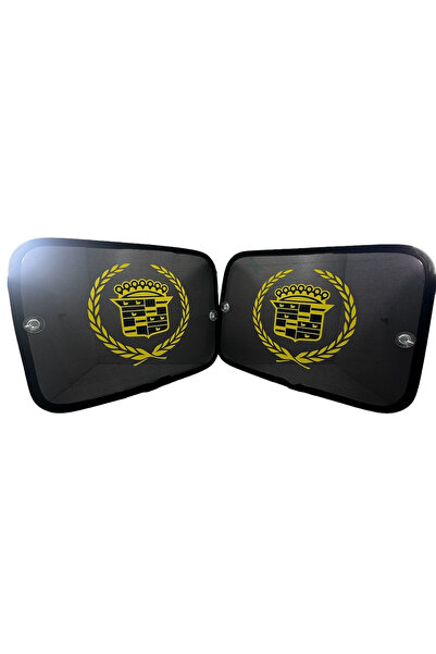 TKY Accesoriu pentru perdea pentru geam lateral galben imprimat CADILLAC - Po...