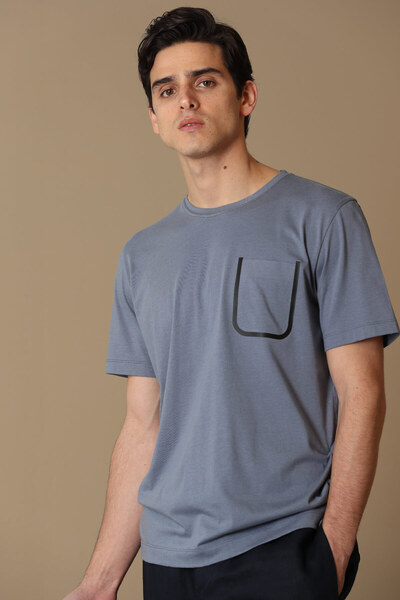 Lufian Marni Modern Grafik T- Shirt Gri