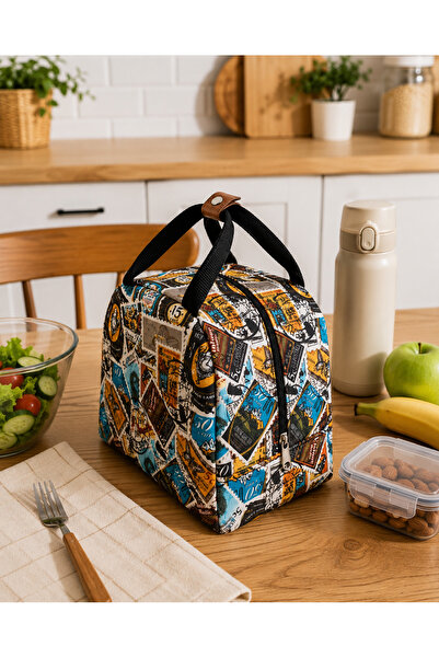 Wallery Bags Isı Yalıtımlı Su Geçirmez Kumaş Termal Yemek Mama Beslenme Çantası