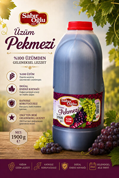 SABIROĞLU 1900 gr Pekmez Üzüm Pekmezi Pls Bid