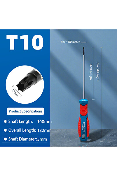Choice D090501 1 قطعة مفك براغي توركس مغناطيسي دقيق T8 T10 T15 T20 T25 T27 T3...