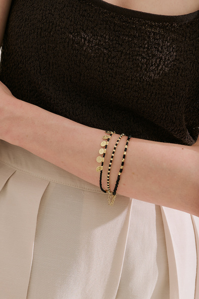 Manuka Nomad triple bracelet black