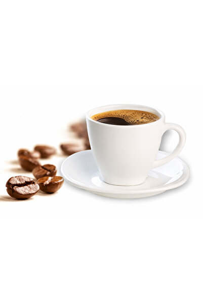 HERA Set 6 cesti cafea cu 6 farfurii termorezistente din opal, cantitate ceas...
