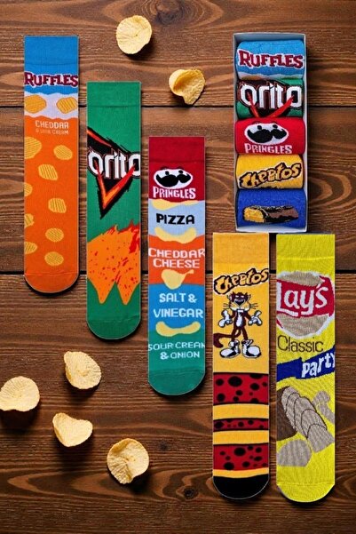 ZEYZEY MONKEY 5'li Özel Kutusunda Premium Kalite Kokulu Cips Temalı Karışık D...