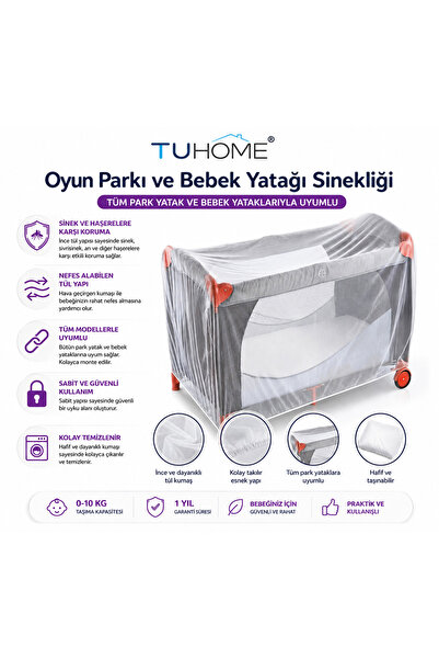 Magiclady Oyun Parkı Yatak Ve Bebek Yatağı Sinekliği [ Bütün Yataklara Uyumlu ]