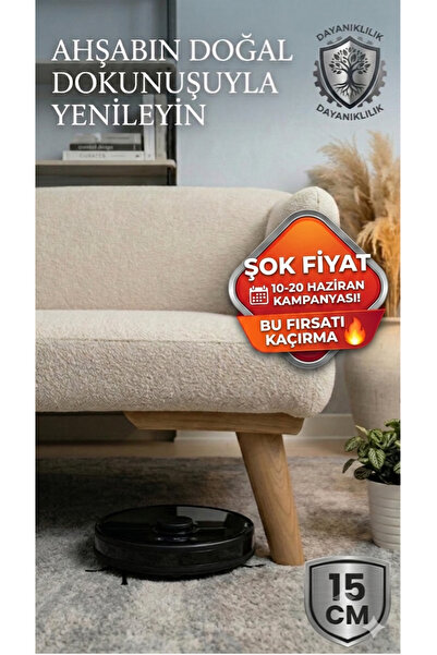 ŞİVAN DİZAYN 15 Cm Ahşap Mobilya Ayağı 1. Sınıf Gürgen Ağacı Mobilya Kanepe K...