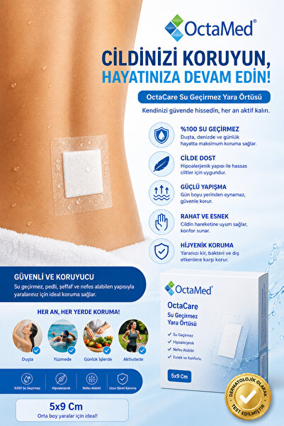 Genel Markalar Su Geçirmez Şeffaf Pu Film Yara Örtüsü Dövme Örtüsü Octamed 5c...