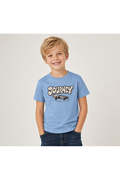 Divonette تي شيرت للأولاد مطبوع عليه Journey Skate
